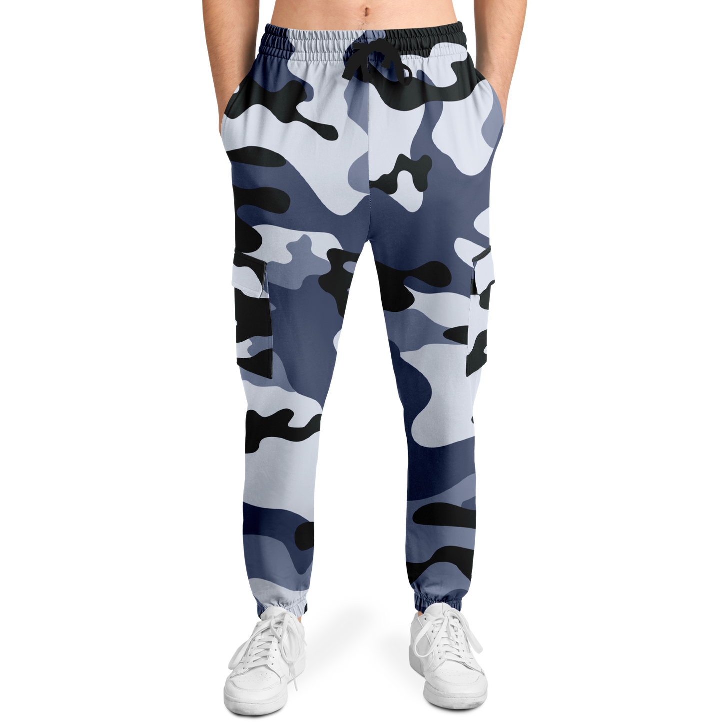 Camo Cargo Pants | Unisex | Light Blue Camouflage