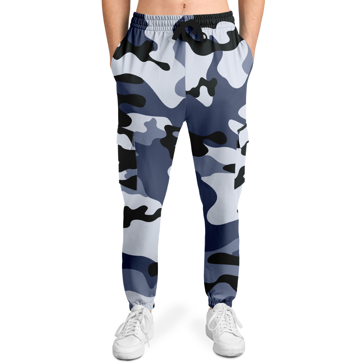 Camo Cargo Pants | Unisex | Light Blue Camouflage