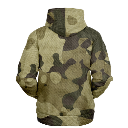 Camo Hoodie | Green Fabric Camouflage