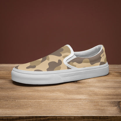 Camo Slip-On Shoes | Khaki Camouflage