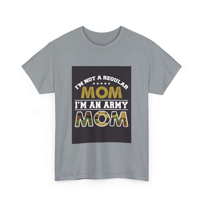 T-shirt « Je suis une maman militaire » | T-shirt en coton épais 2025