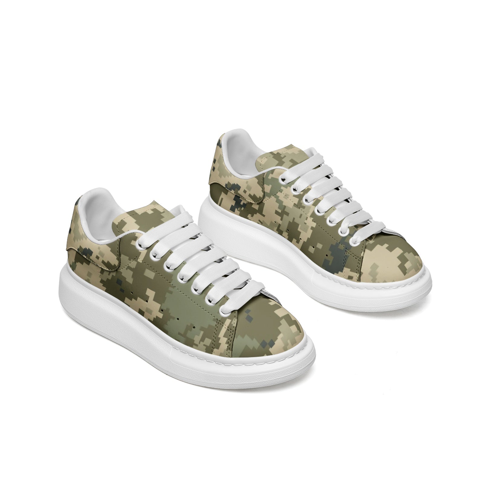 Oversized McQueen Sneakers | Ukraine Green Camo