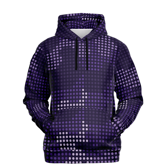 Camo Hoodie | Blue Led Screen Camouflage Pattern