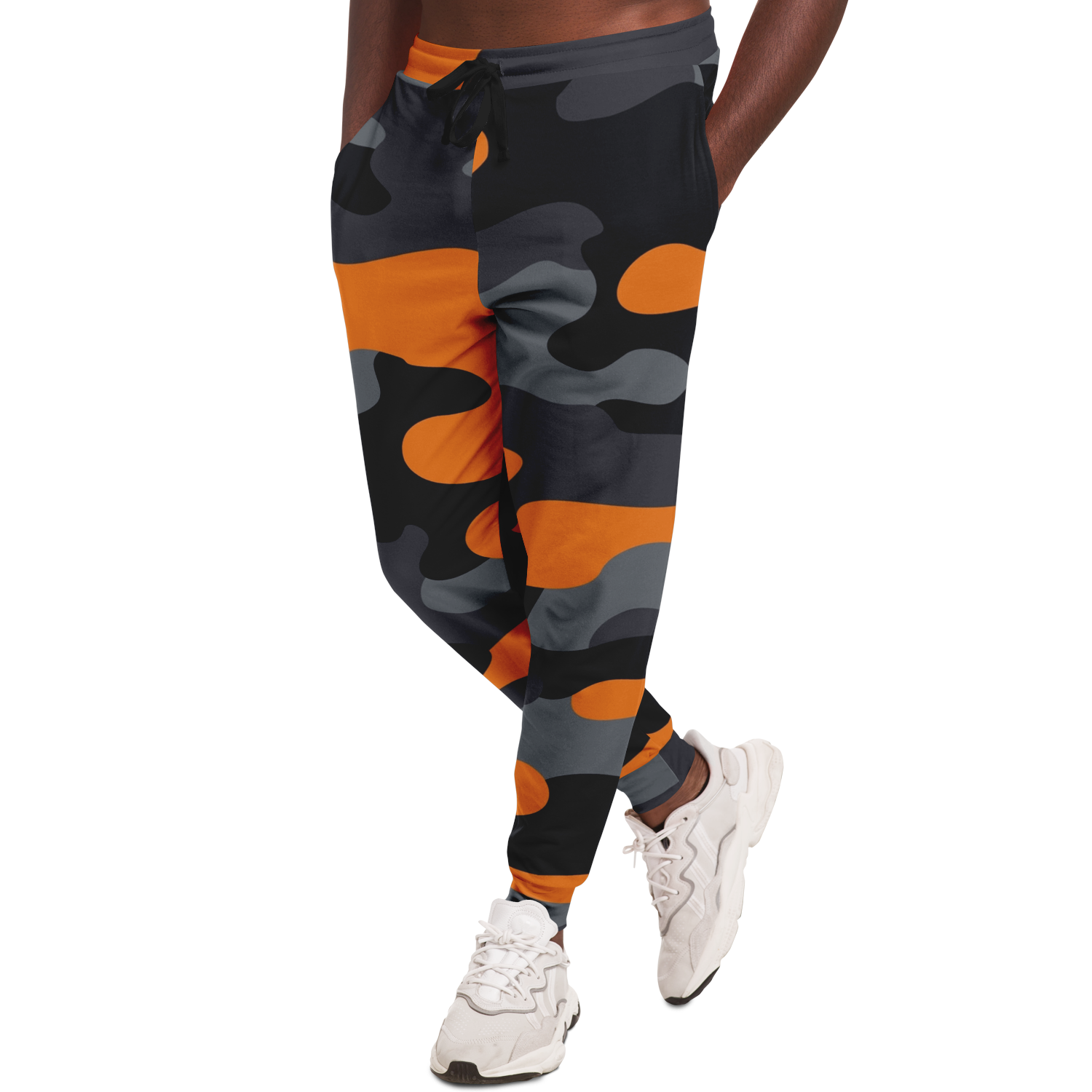 Camo Joggers | Unisex | Orange, Black & Gray