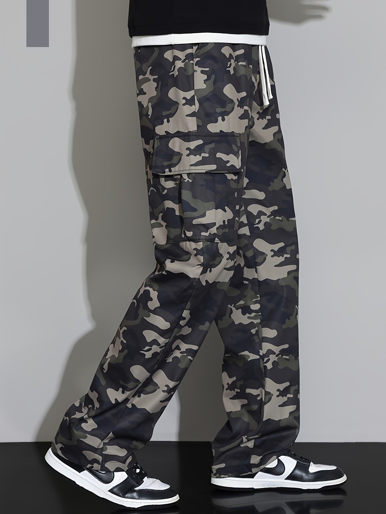 Camo Cargo Pants for Men | Available in Green or Grey