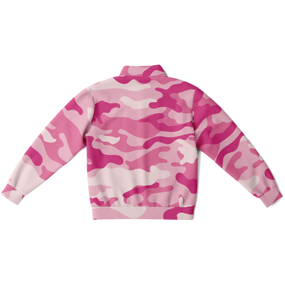 Camo Track Jacket | Lavender Pink Camouflage