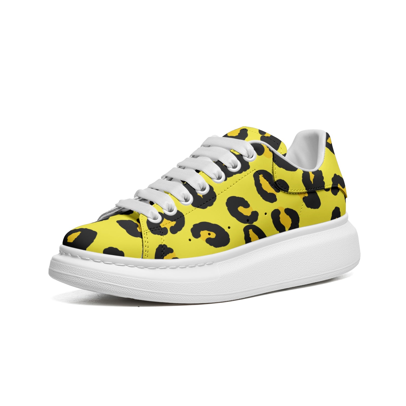 Leopard Sneakers | Oversized McQueens | Yellow & Black