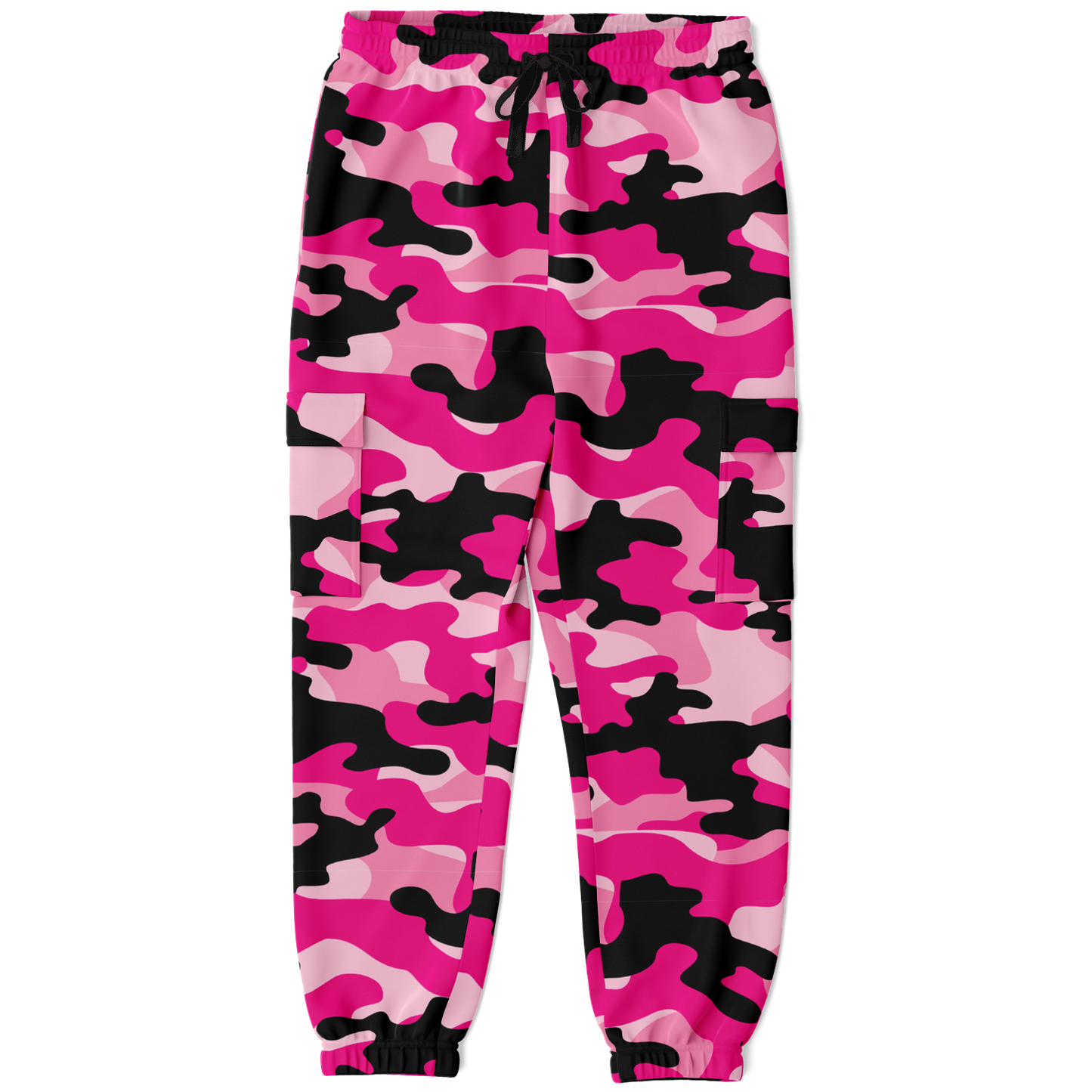 Pink Camo Cargo Pants | Candy, Black, & Cerise Mixed Camouflage