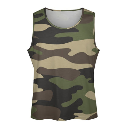 Camo Tank Top | Classic Green Camouflage