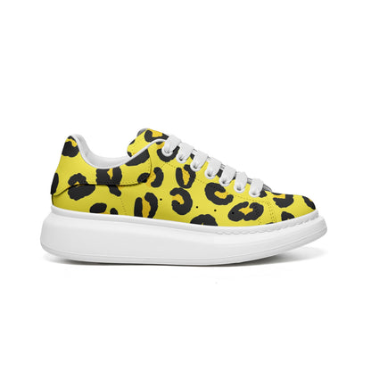 Leopard Sneakers | Oversized McQueens | Yellow & Black