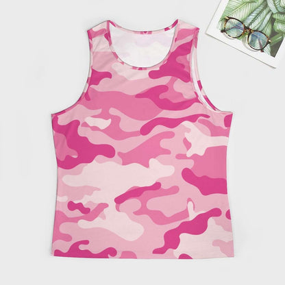 Camo Tank Top | Lavender Pink Camouflage