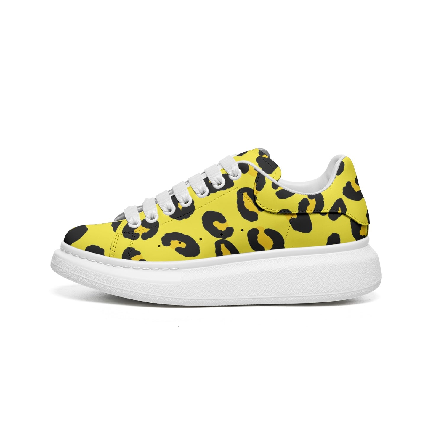 Leopard Sneakers | Oversized McQueens | Yellow & Black