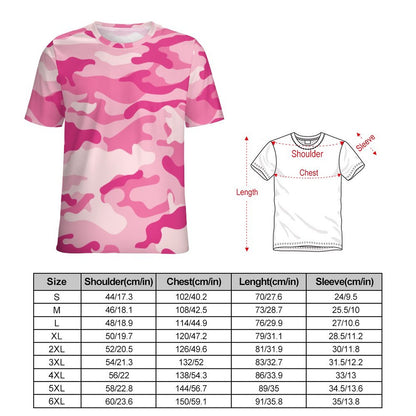 Camo Shirt | Lavender Pink Camouflage T