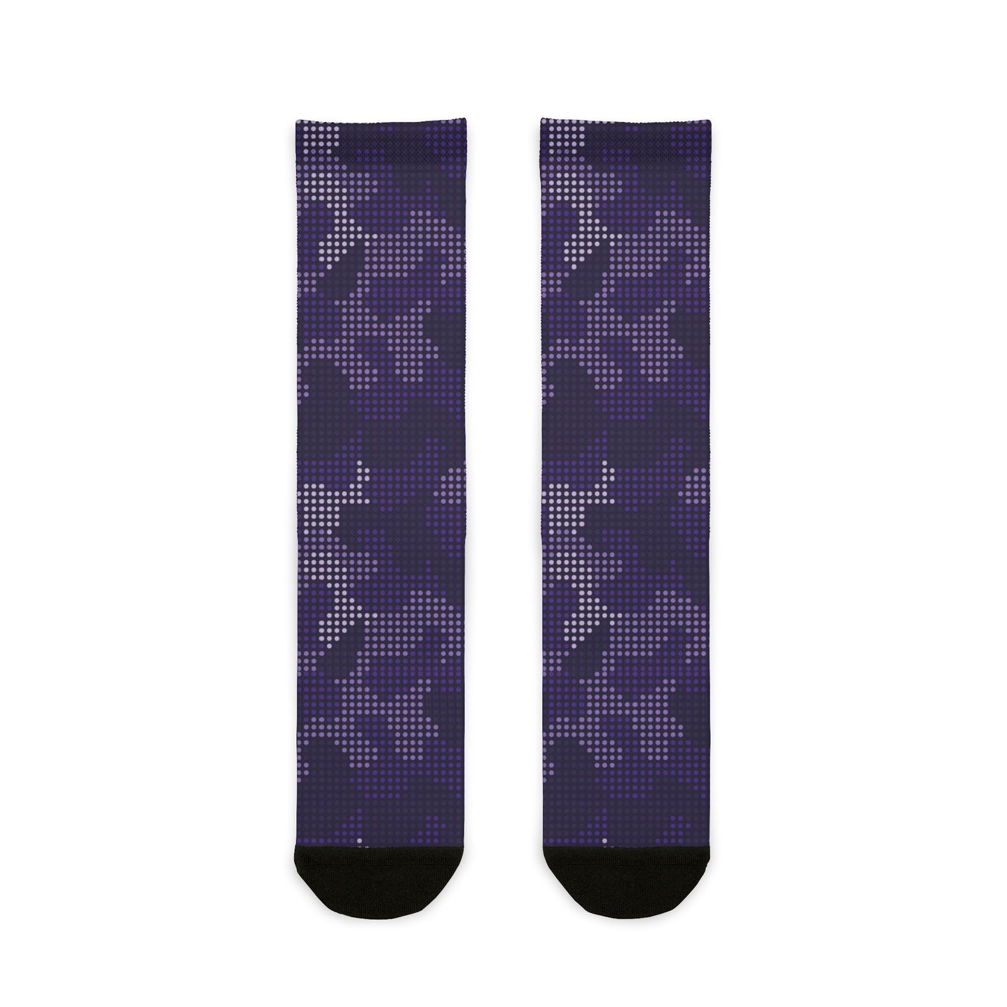 Camo Socks | Blue LED | Sublimation Crew