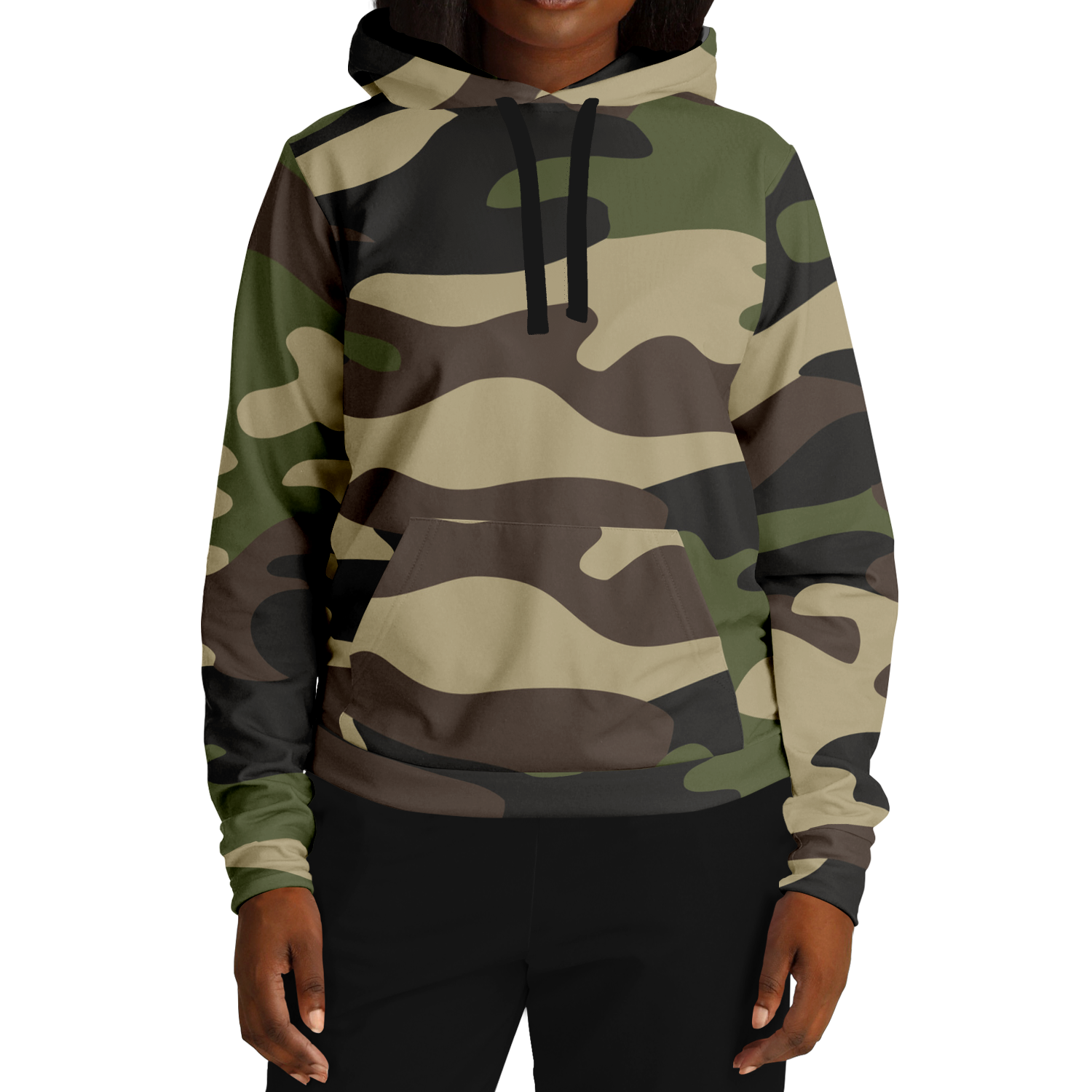 Camo Hoodie | Classic Green Camouflage Pullover