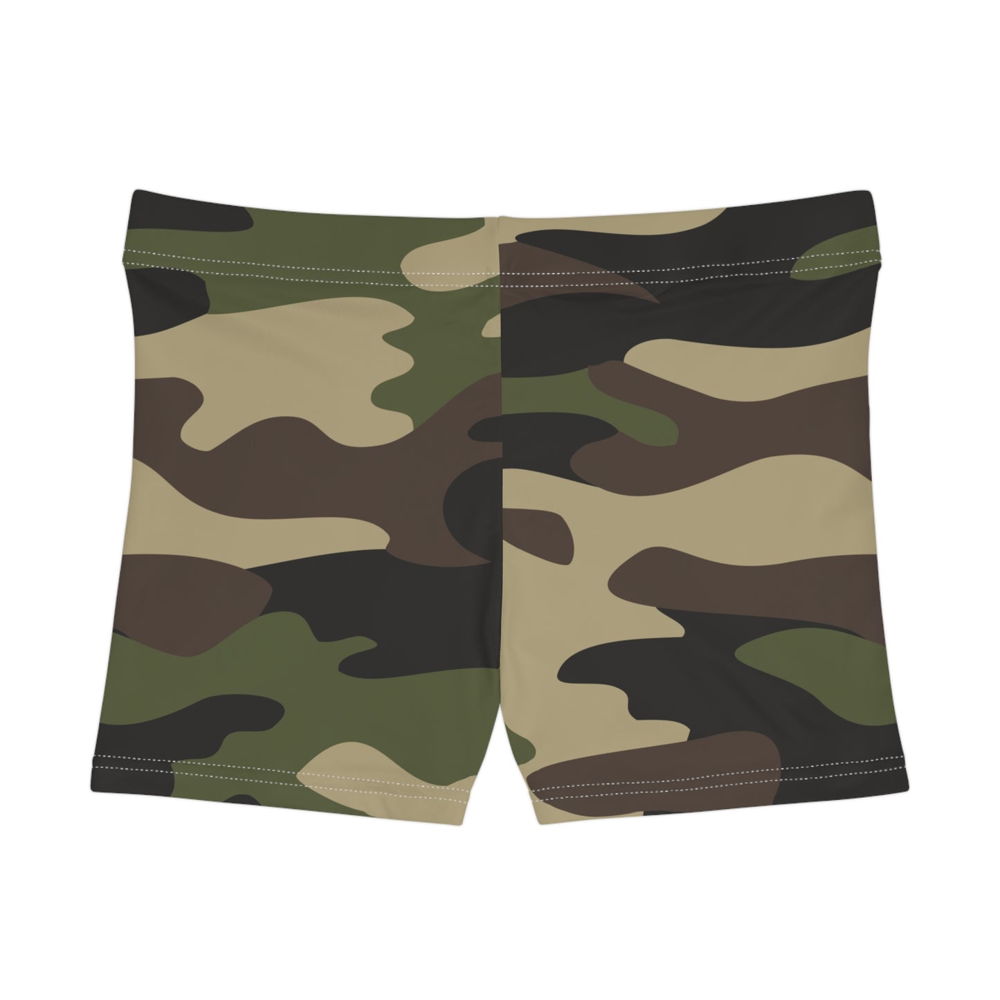 Women's Camo Shorts | Tight Fit | Classic Green Camouflage