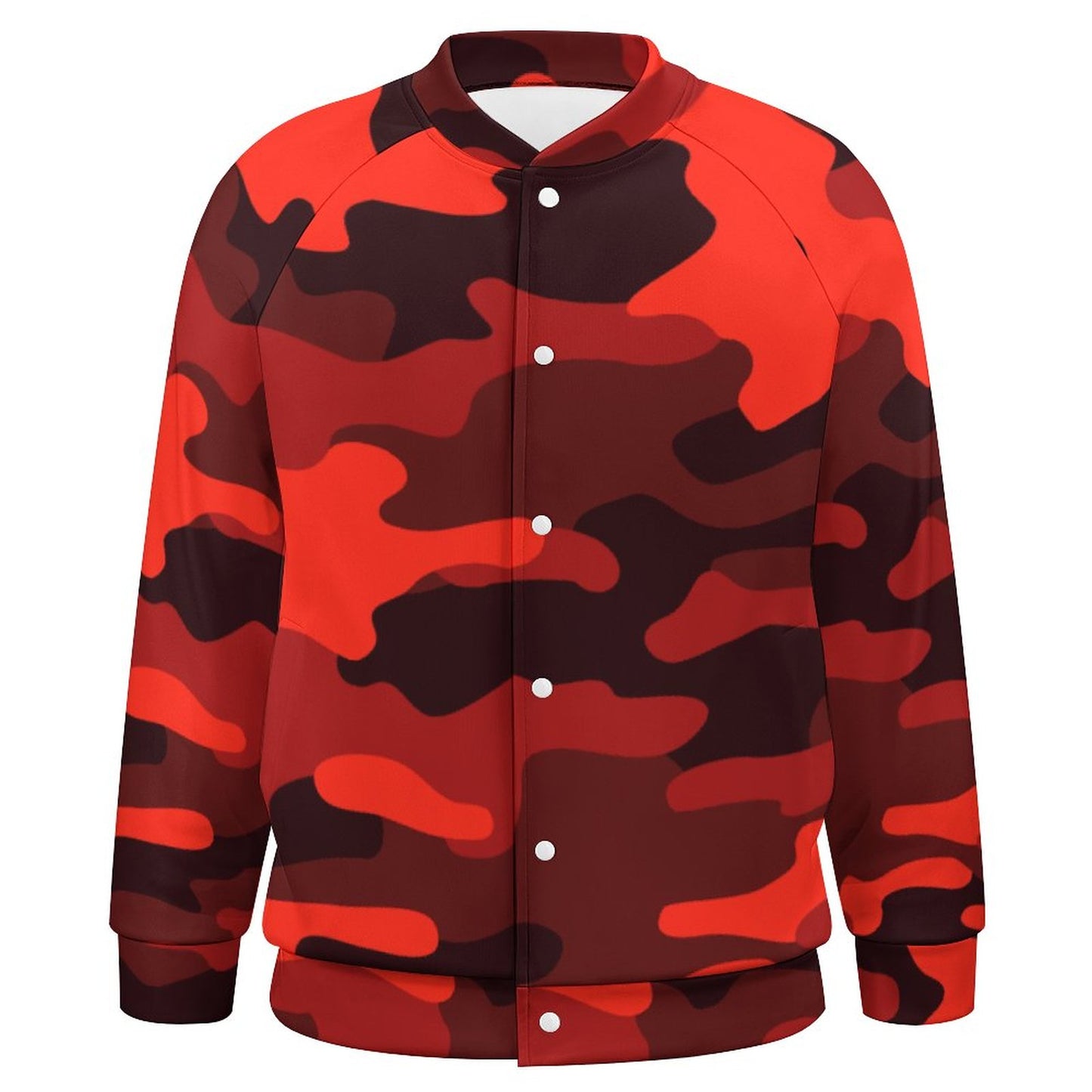 Men's Camo Jacket | Scarlet Red & Black Camouflage