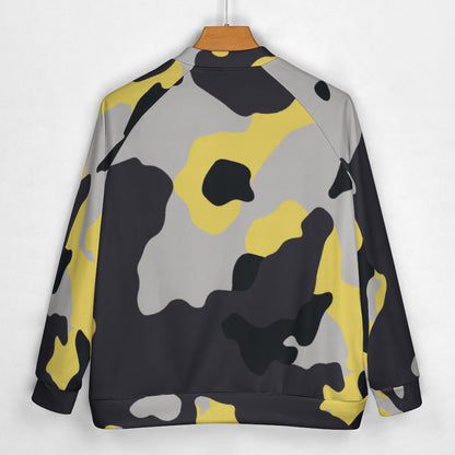 Men's Camo Jacket | Yellow, Black & Silver Camouflage