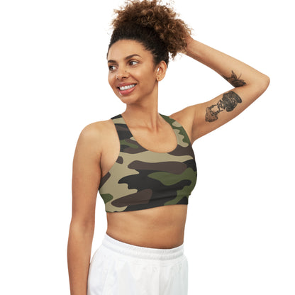 Camo Bra | Classic Green Sports Camouflage