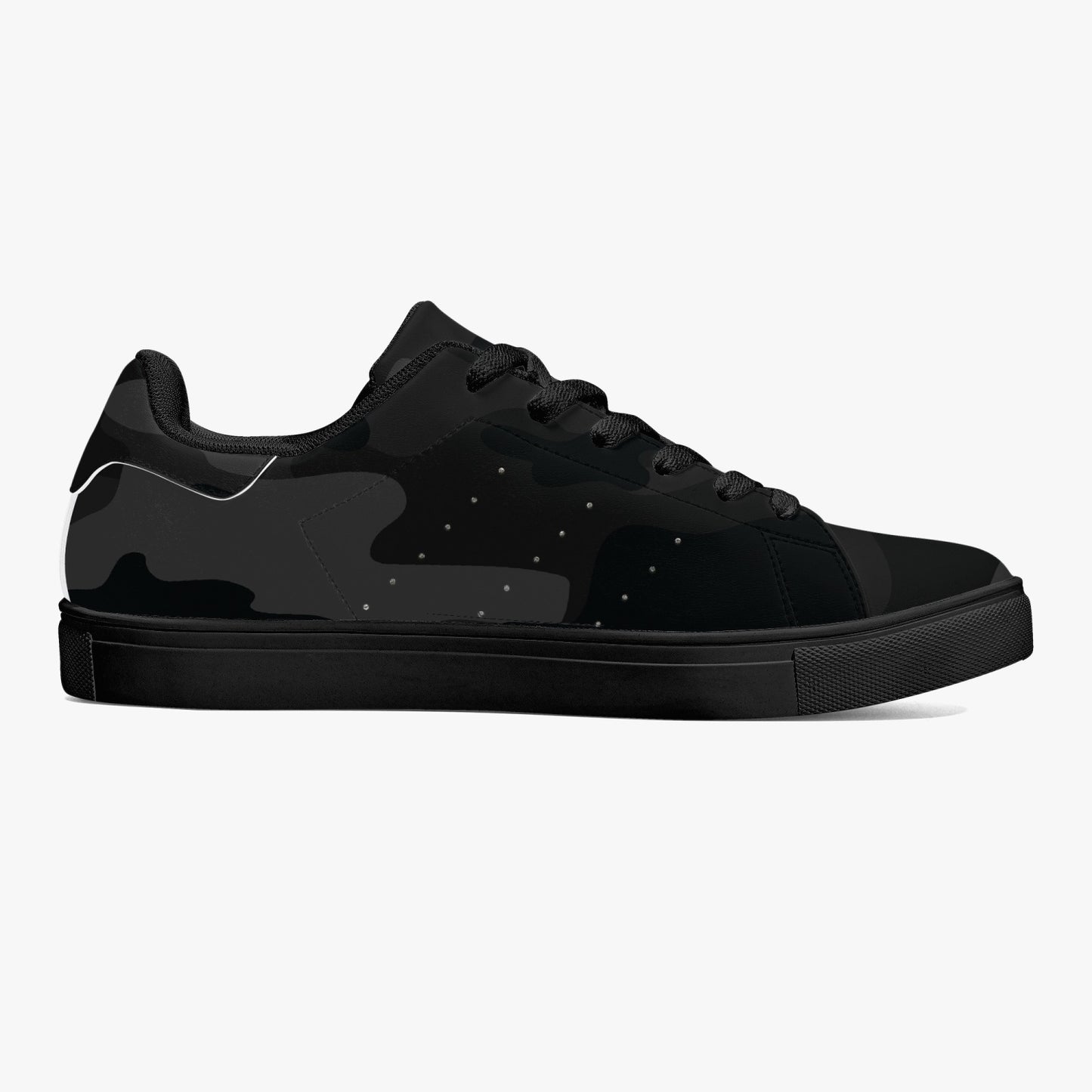 Camo Sneakers | Classic Low-Top Leather | Black