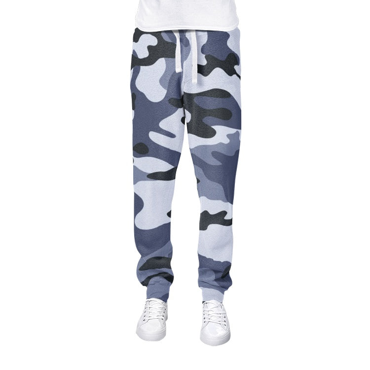 Men's Camo Track Pants | Light Blue