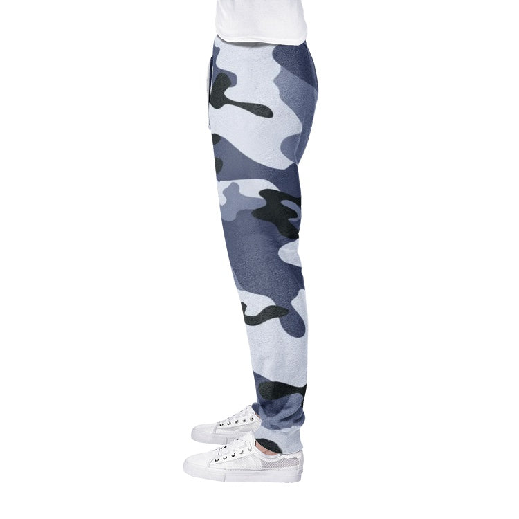 Men's Camo Track Pants | Light Blue