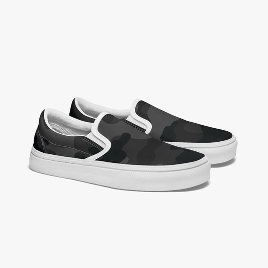 Camo Slip-On Shoes | Black Camouflage