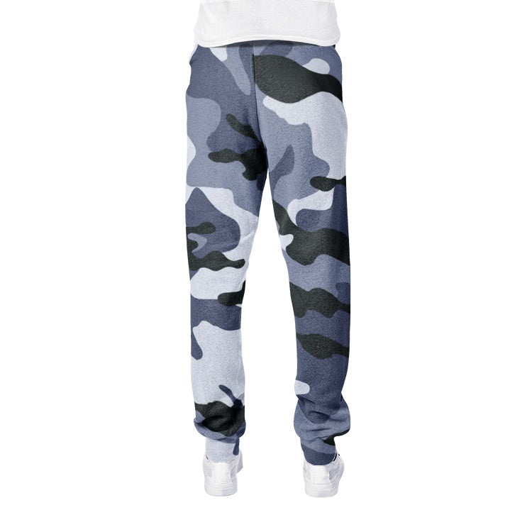 Men's Camo Track Pants | Light Blue