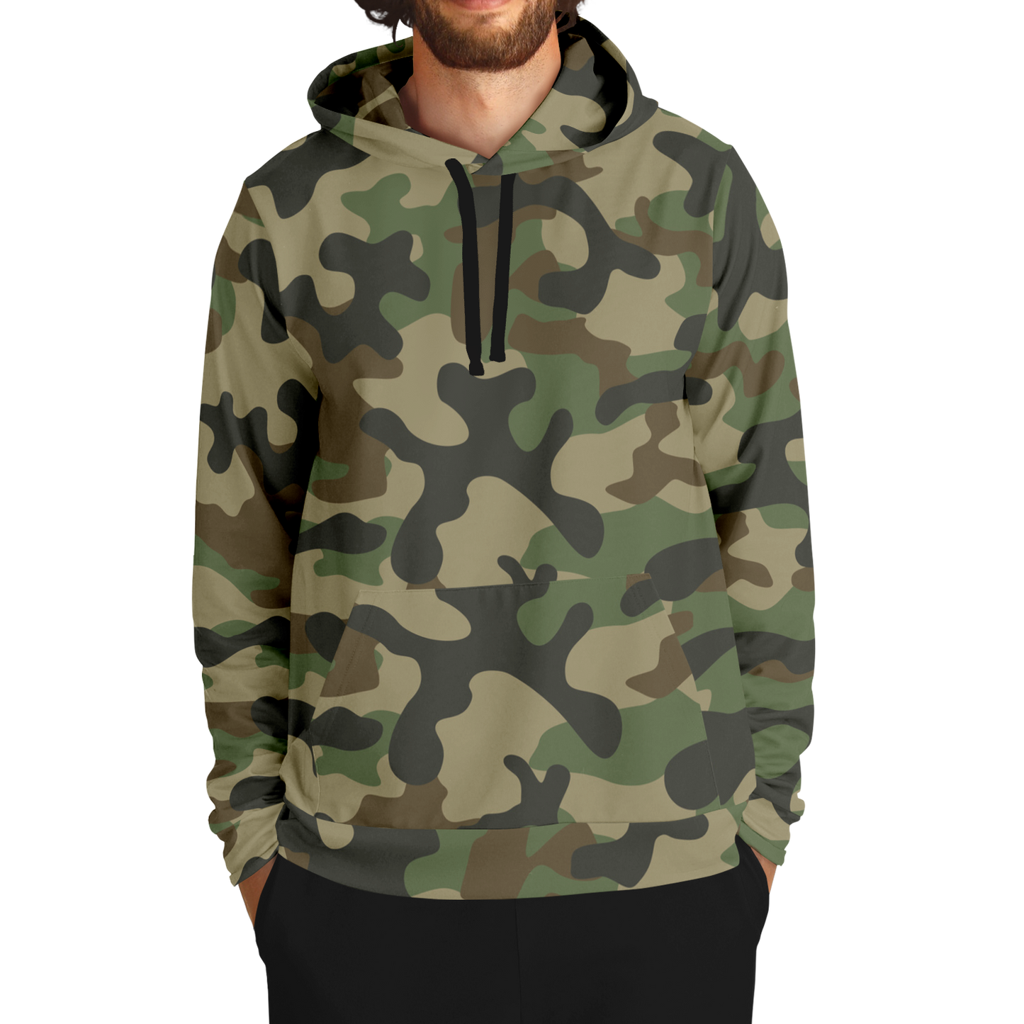 Camo Hoodie | Military Brown Camouflage