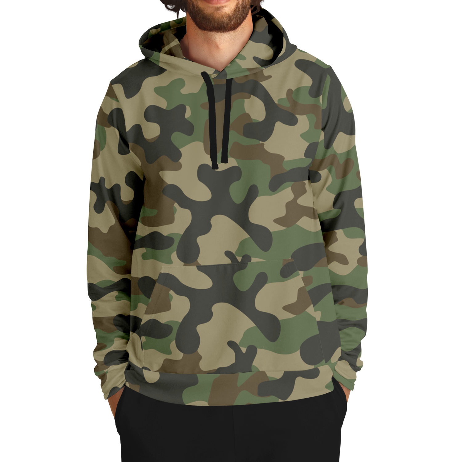 Camo Hoodie | Military Brown Camouflage