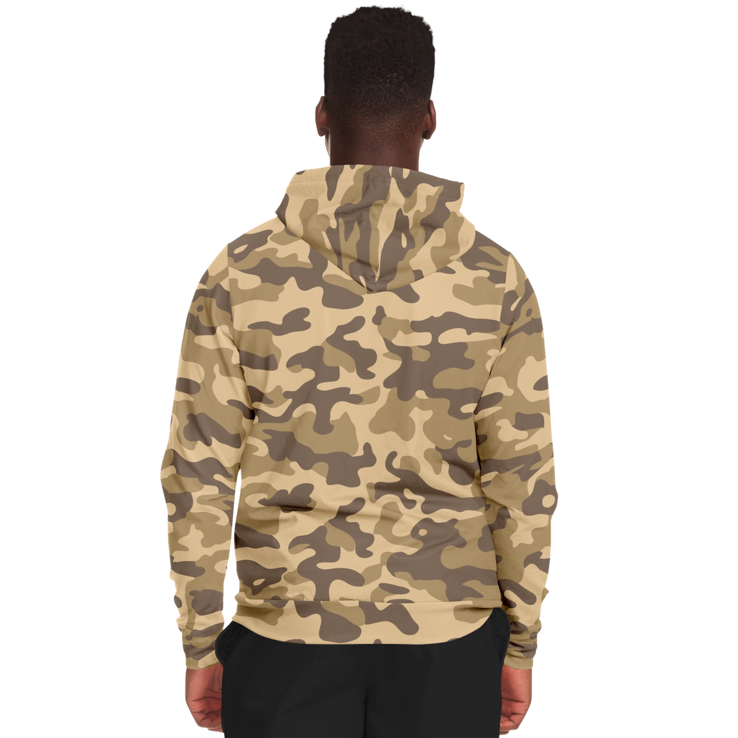 Zip-Up Hoodie | Khaki Camouflage