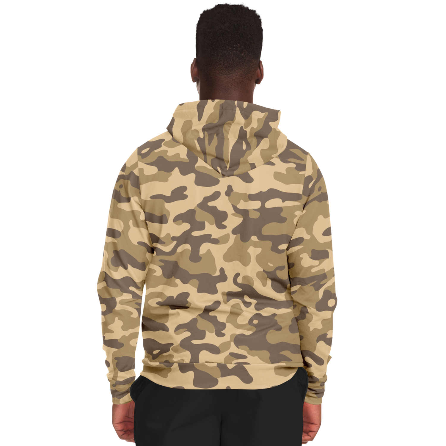 Zip-Up Hoodie | Khaki Camouflage