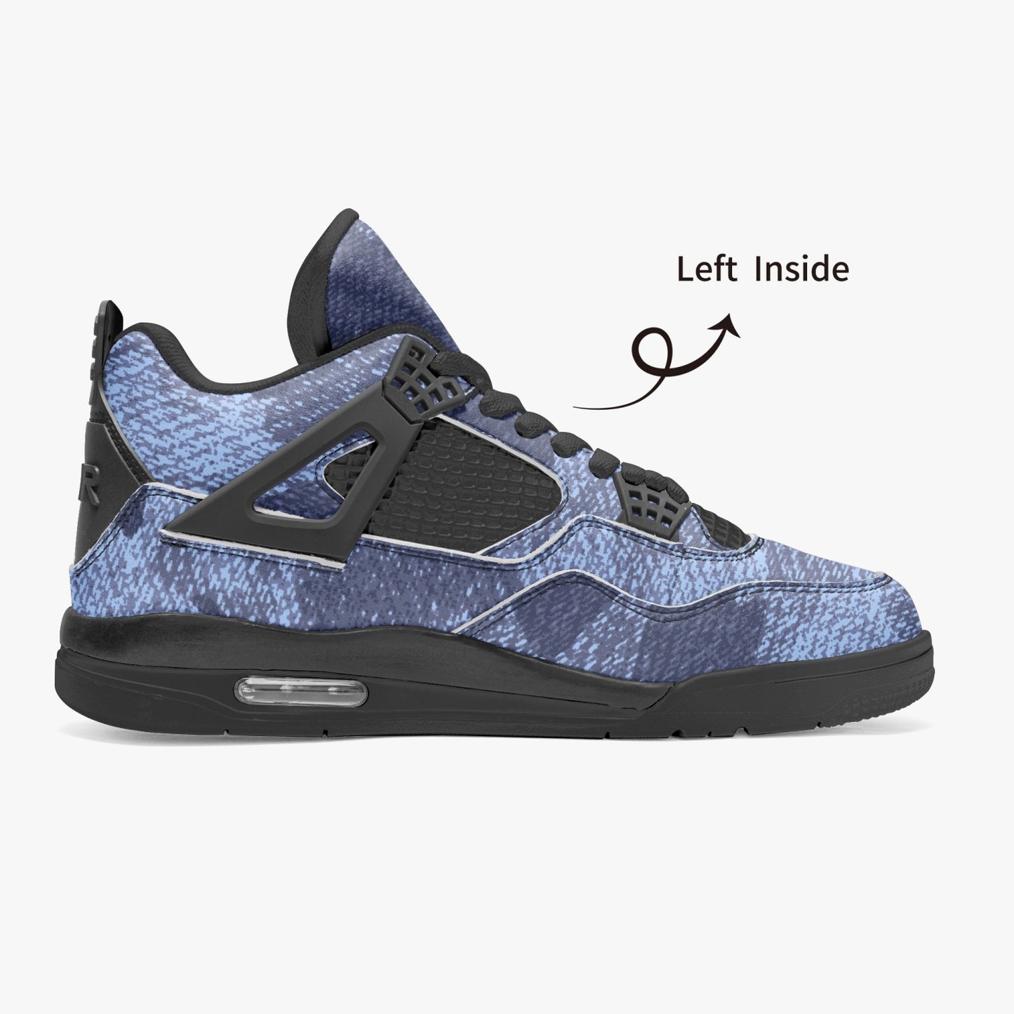 Camo Jordans AJ4 | Denim Blue Camouflage