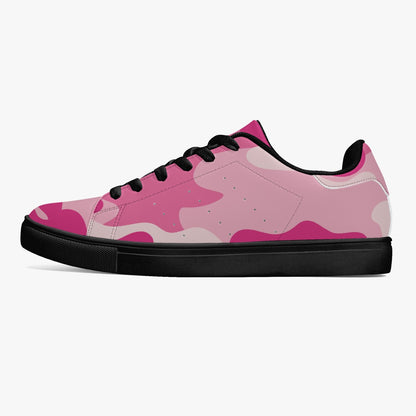 Camo Sneakers | Classic Low-Top Leather | Lavender Pink