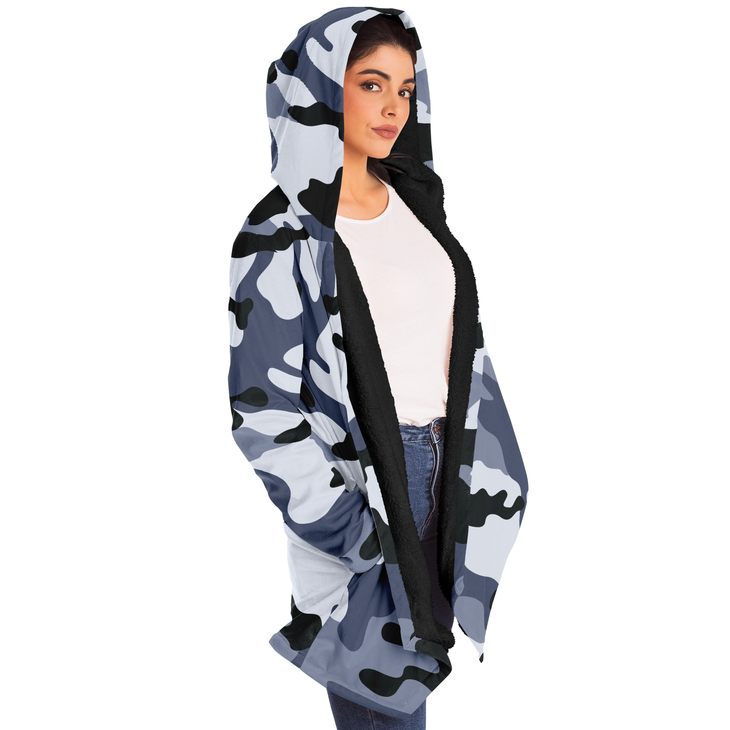 Camo Cloak | Light Blue Camouflage | Microfleece