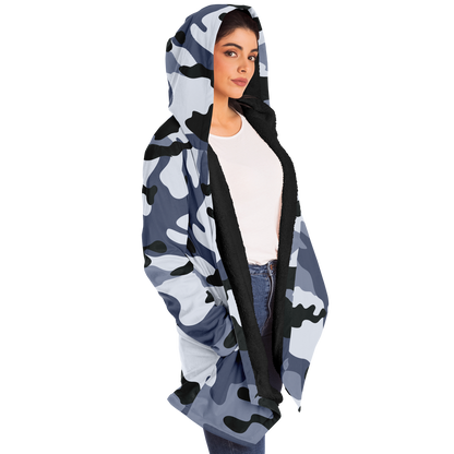 Camo Cloak | Light Blue Camouflage | Microfleece