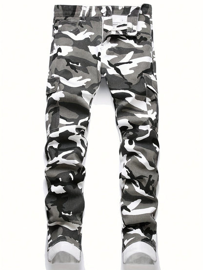 Men's Camouflage Denim Jeans | Non-Stretch Twill Weave