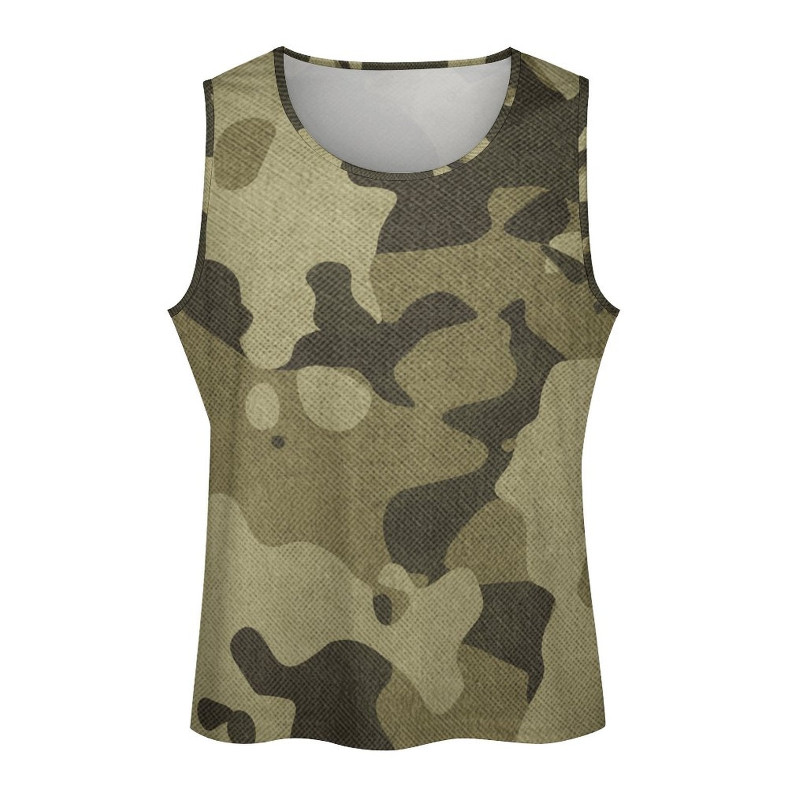 Camo Tank Top | Green Fabric Camouflage