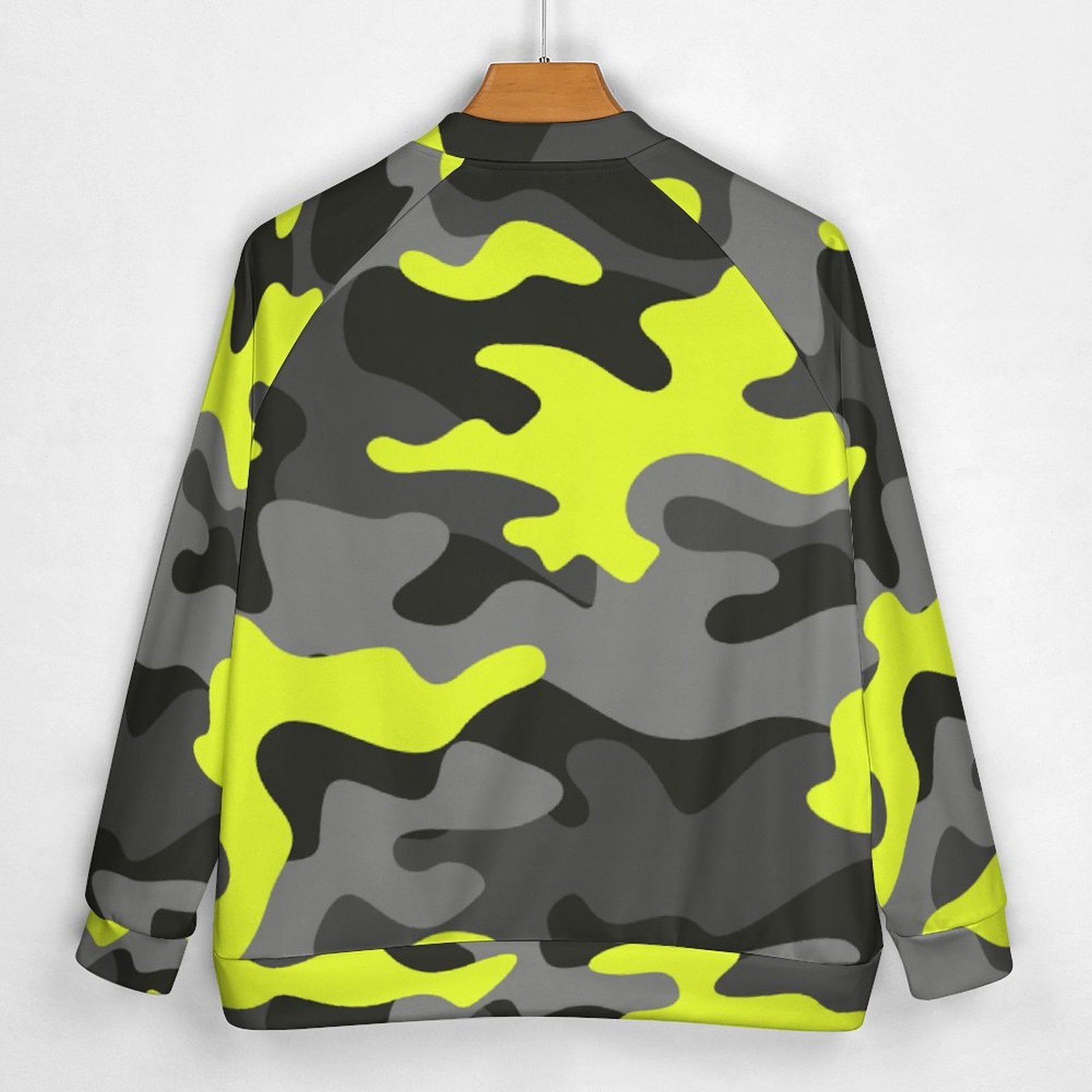 Men's Camo Jacket | Black, Gray & Yellow Camouflage