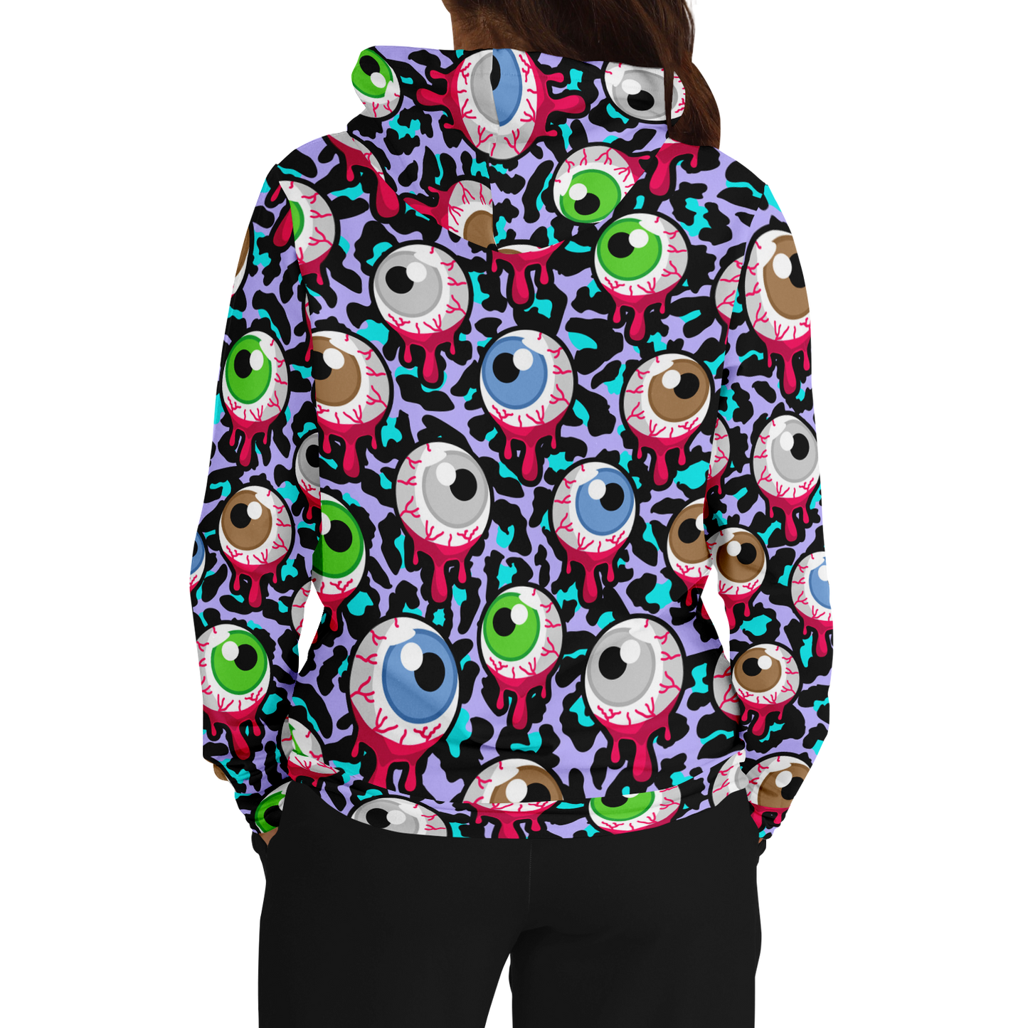 Zombie Hoodie | Bloody Alien Eyeballs, Creepy & Psychedelic