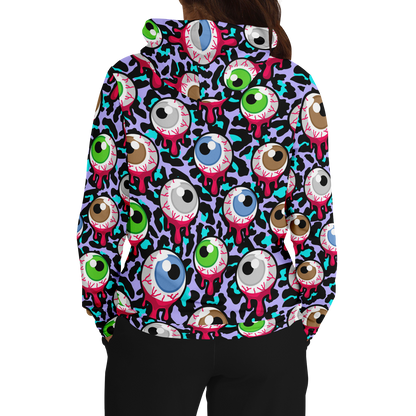 Zombie Hoodie | Bloody Alien Eyeballs, Creepy & Psychedelic