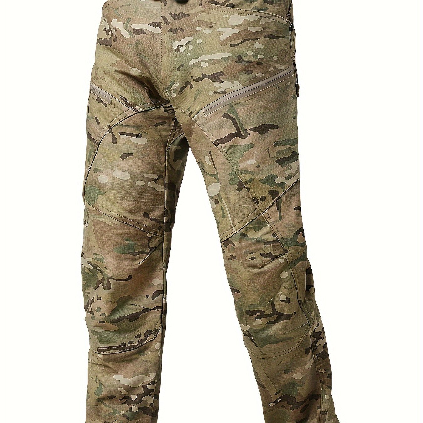 Men's Stretch Tactical Pants with Pockets | Camo Pattern