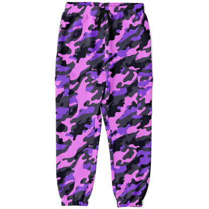 Pink Camo Cargo Pants | Black & Indigo | Unisex