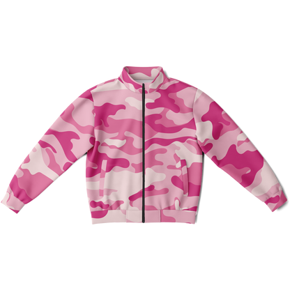 Camo Track Jacket | Lavender Pink Camouflage