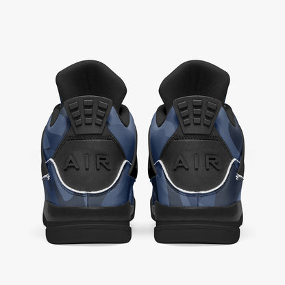 Camo Jordans AJ4 | Deep Blue Camouflage