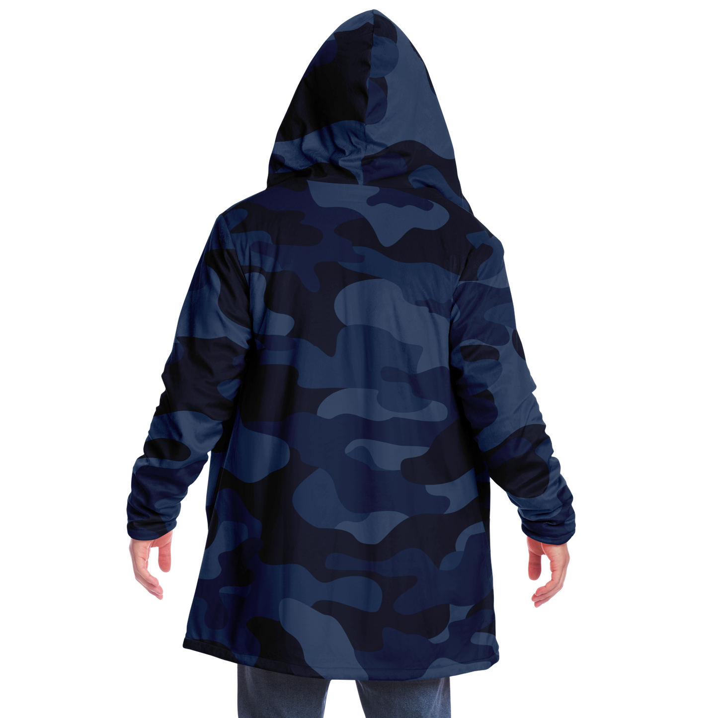 Camo Cloak | Deep Blue Camouflage | Microfleece