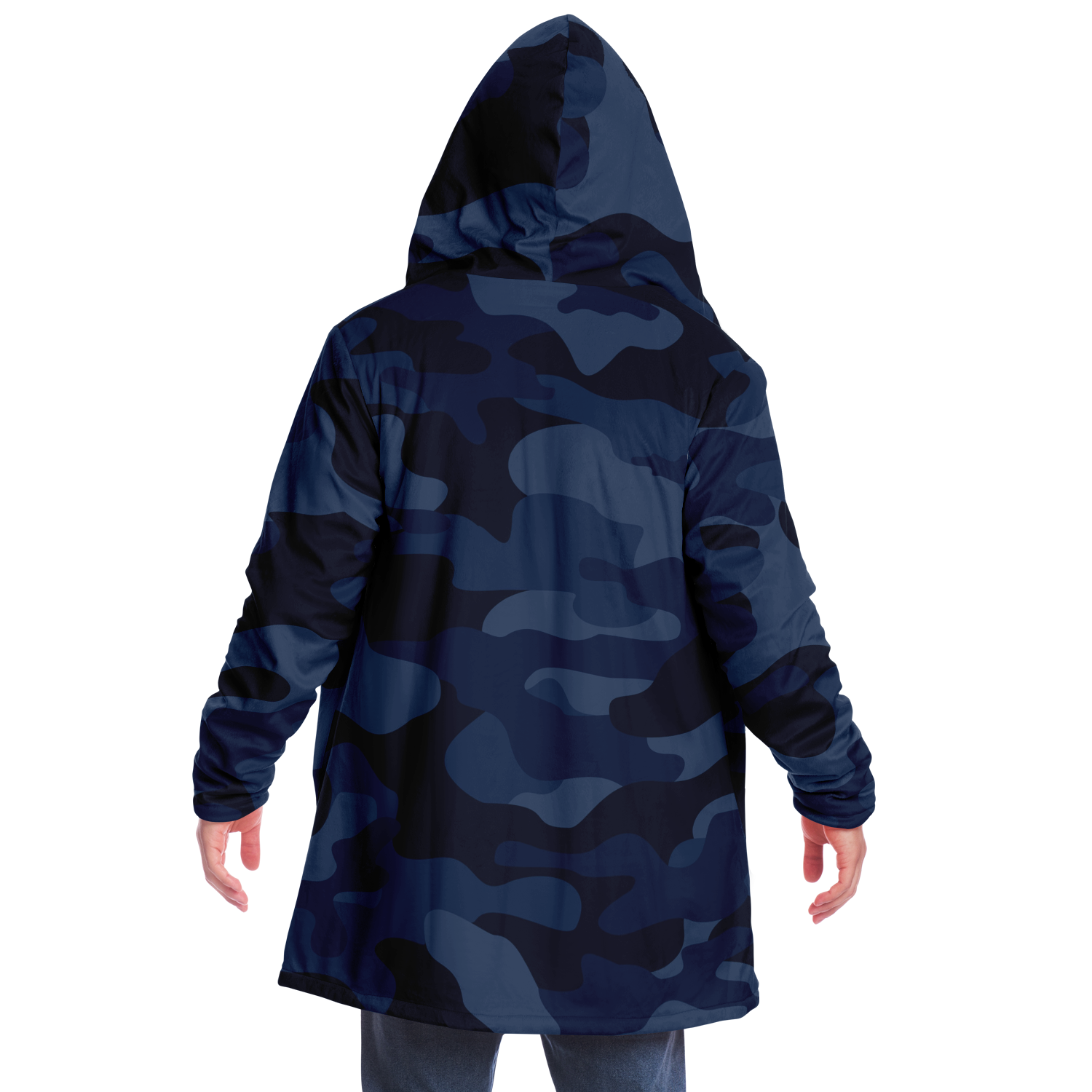 Camo Cloak | Deep Blue Camouflage | Microfleece