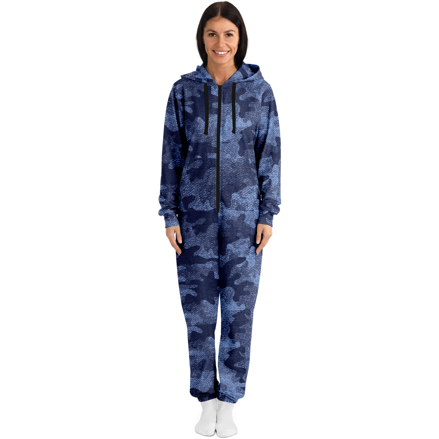 Camo Onesie | Denim Blue Camouflage