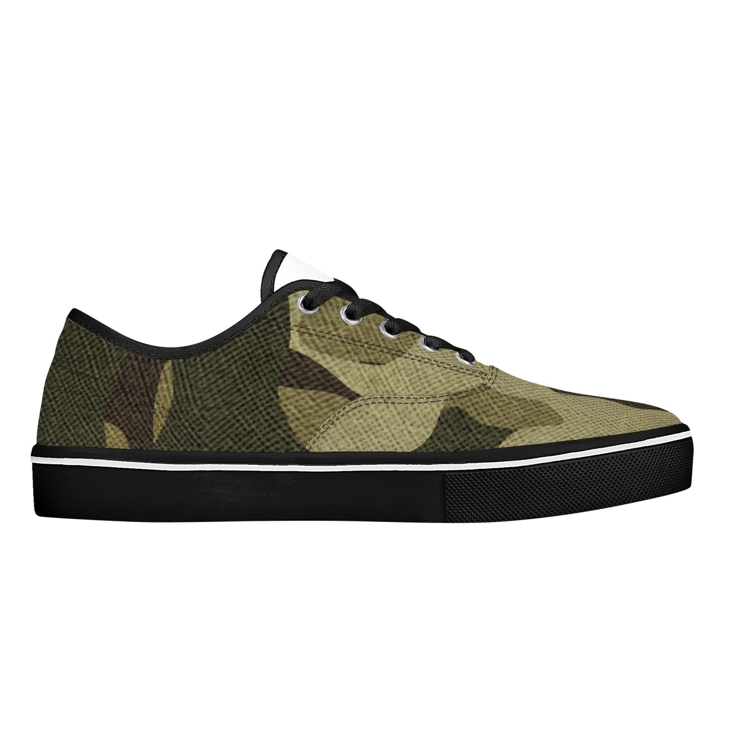 Camo Skate Shoes | Green Fabric Camouflage