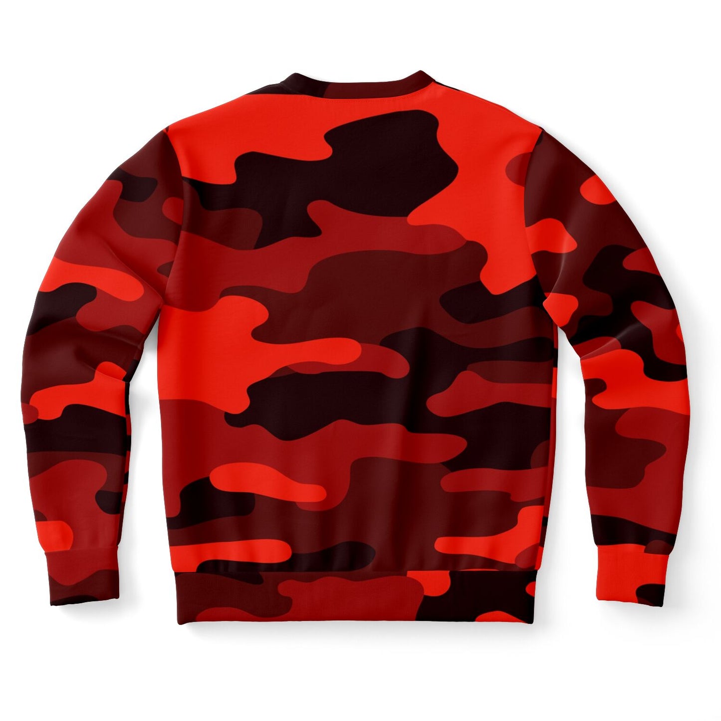 Camo Sweatshirt | Unisex | Scarlet Red & Black